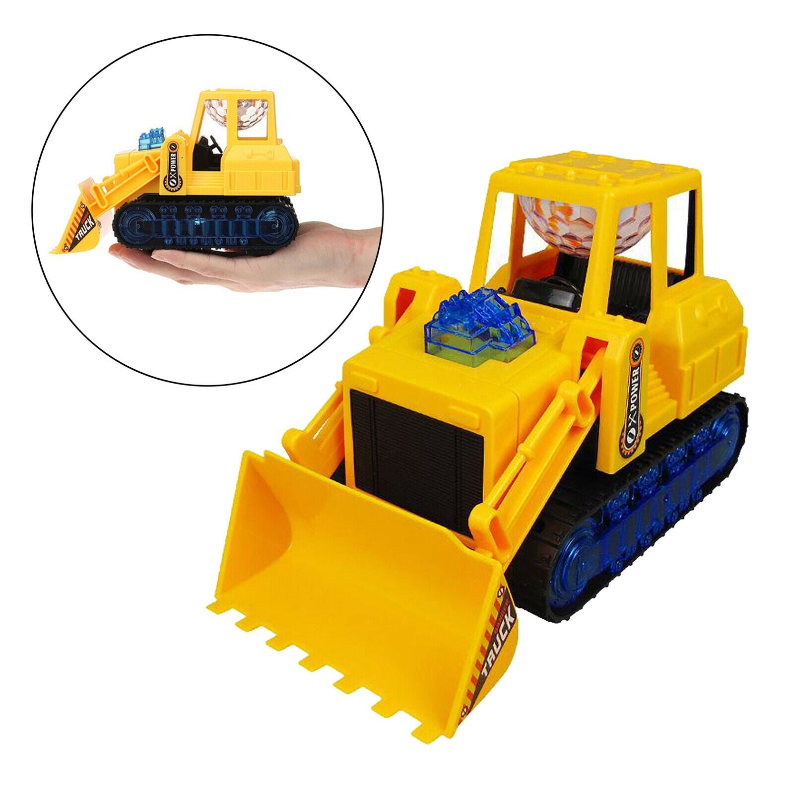 Kids Children Musical Funny LED Electric Construction Vehicle Bulldozer Truck
