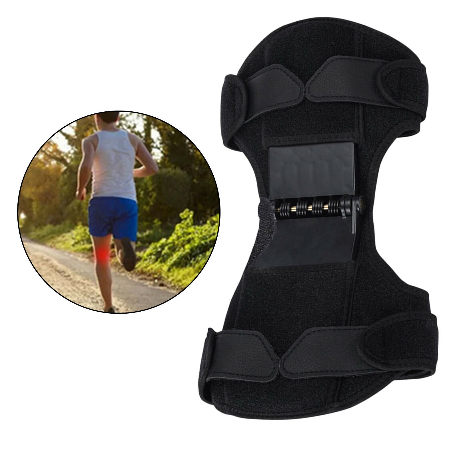 1 Set Knee Pads Knee Protection Booster Breathable for Hiking 1 Pc