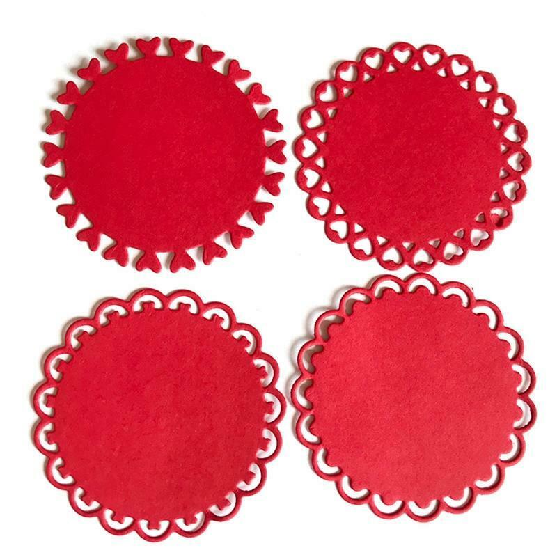 Love Lace Disc 4 Piece Carbon Steel Cutting Dies DIY Scrapbooking Photo Album