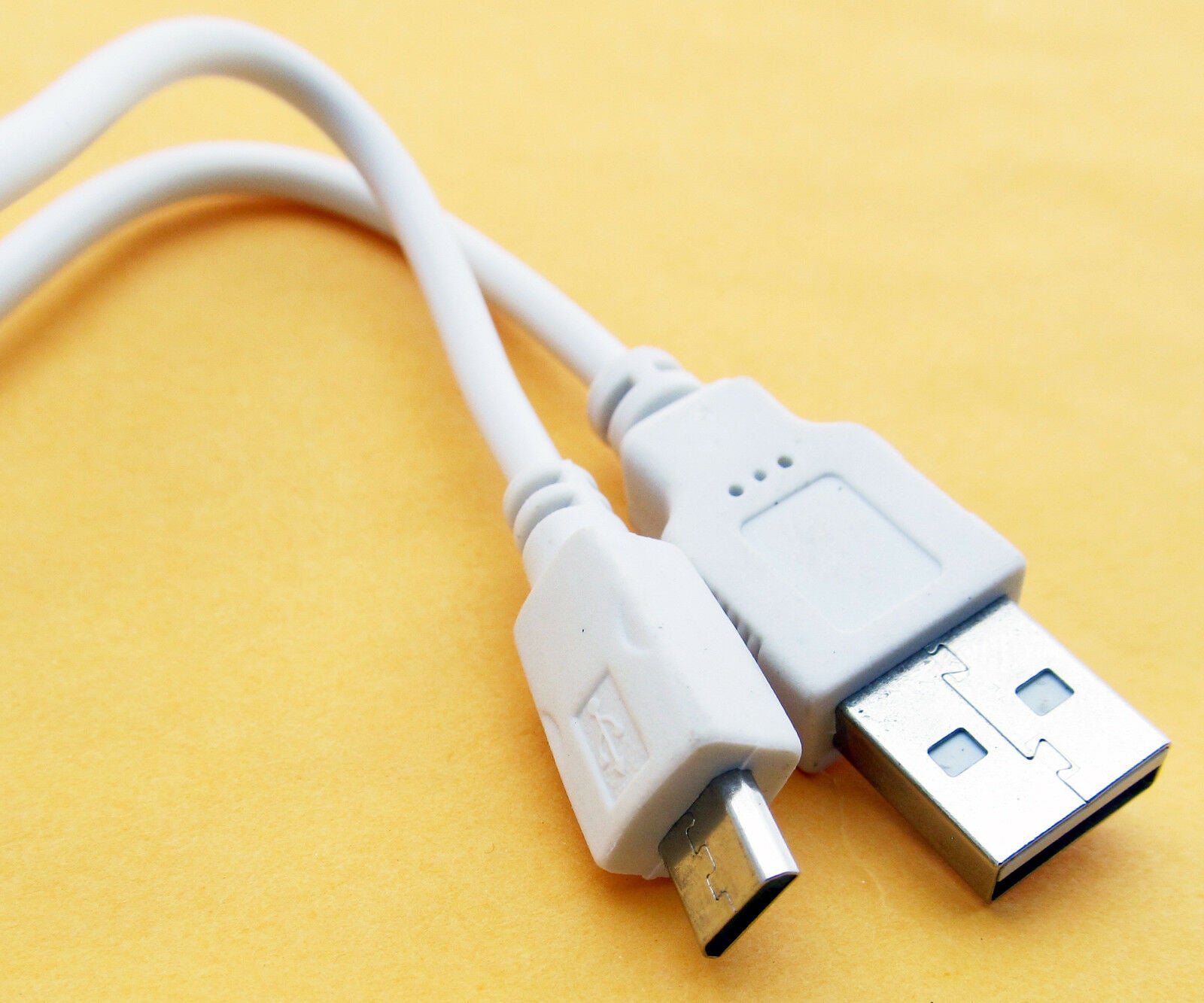5pcs White 30cm Micro USB PC Power Charge Cable for Mobile Cell Phone Universal