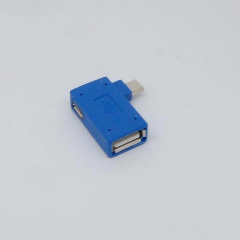 new 90Degree RIGHT Angle Micro USB 2.0 OTG Host Adapter&Power Phone Tablet