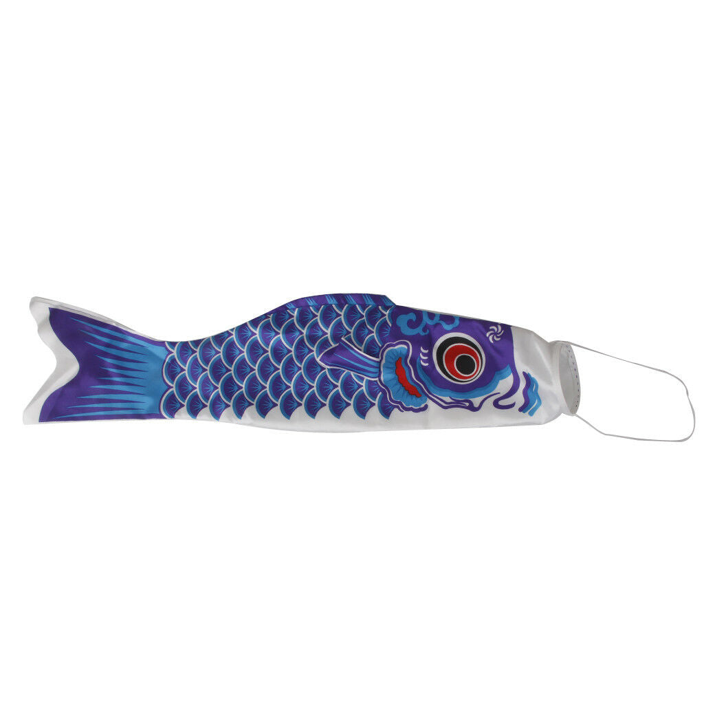 150cm Koi Nobori Japanese Carp Wind Sock Koinobori   Flag Kite (Blue)
