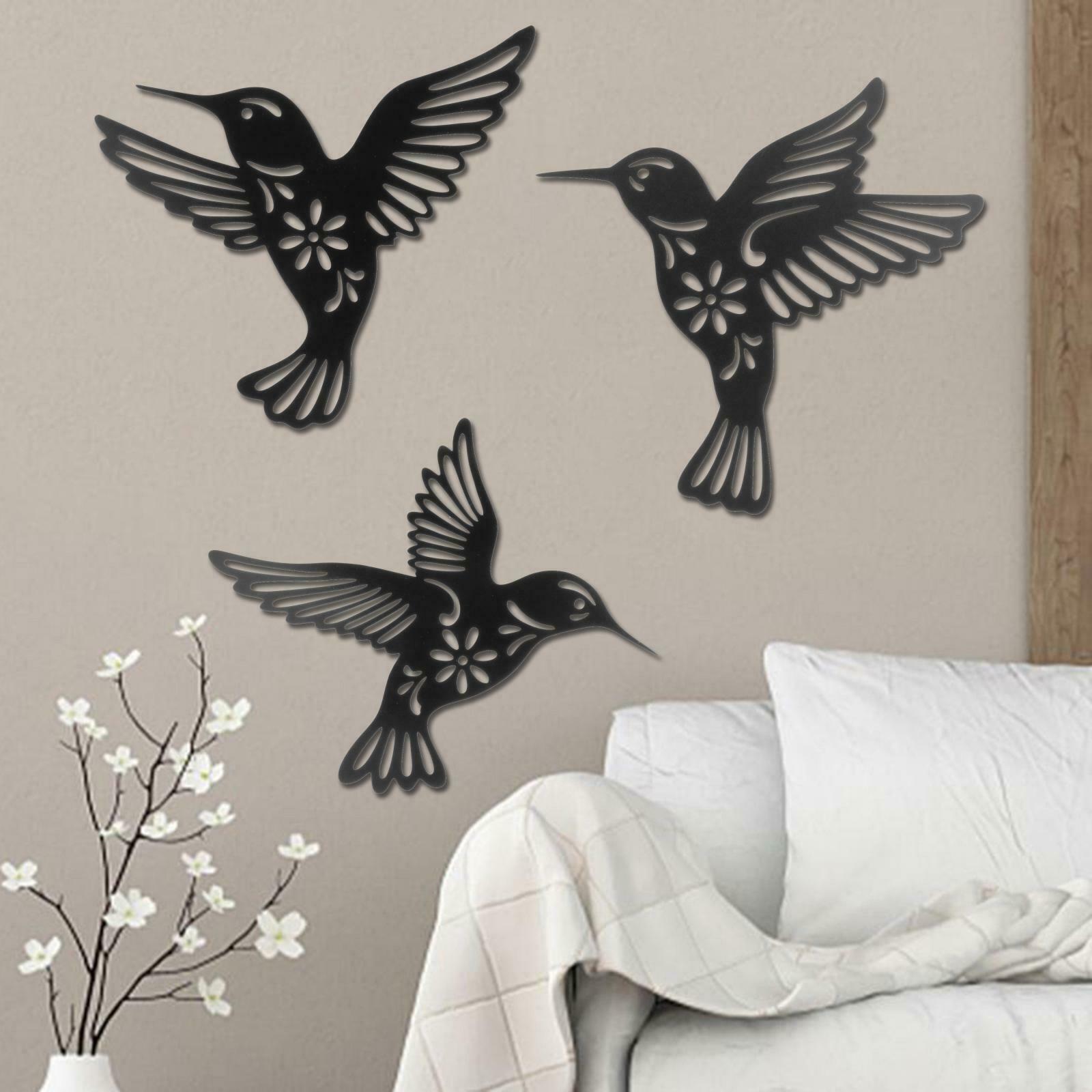 Hummingbird Wall Art Decor Houses Art Prints Floral for Kitchen Office Rooms