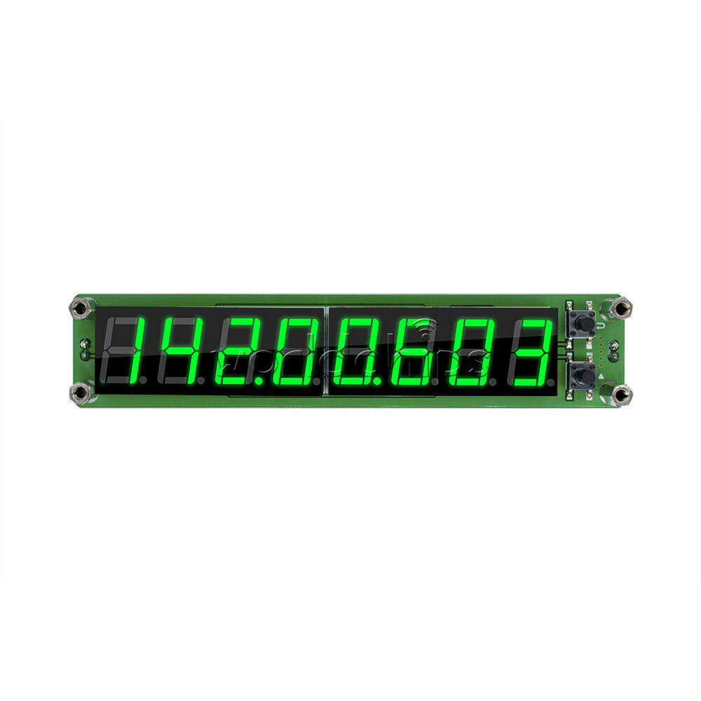 8-Bit Digital Green LED RF Signal Frequency Counter 0.1-60MHz 20MHz~2.4GHz