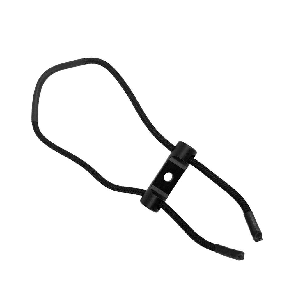 Archery Shooting Compound Bow Wrist Sling Strap Belt Cord String Rope Black