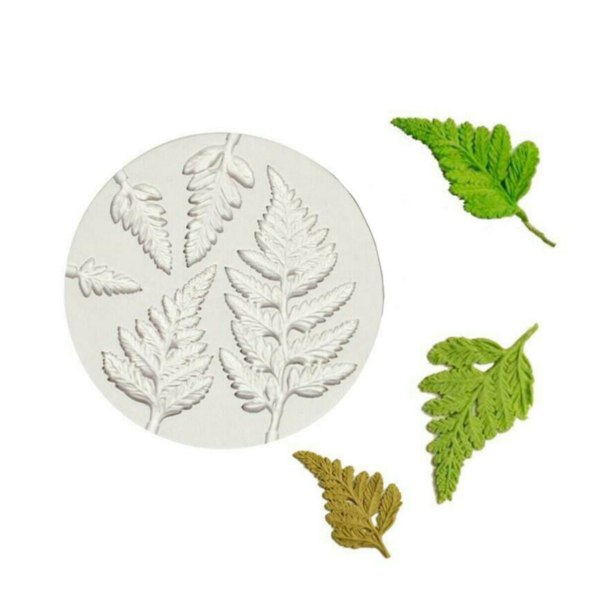 Fern Leaf Silicone Cake Decor Fondant Sugarcraft Mould Chocolate Baking Mold DIY