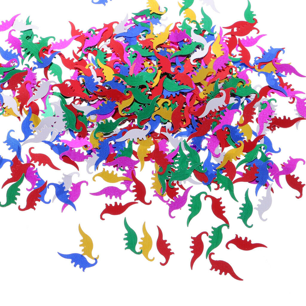 Funny Colorful Dinosaur Table Confetti Birthday Party Table Decorating Kit