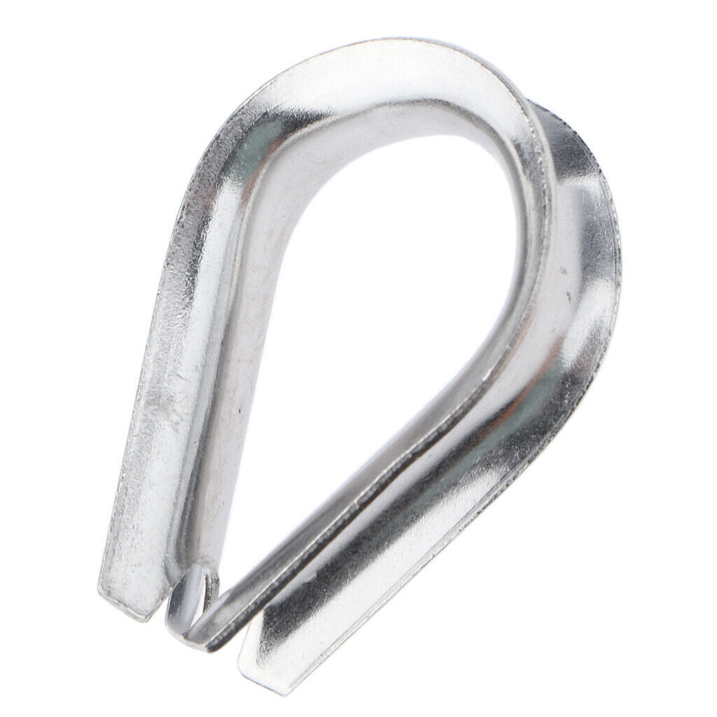 2pcs Stainless Steel Cable Lug Heart For Steel Ropes Lifting And Connecting