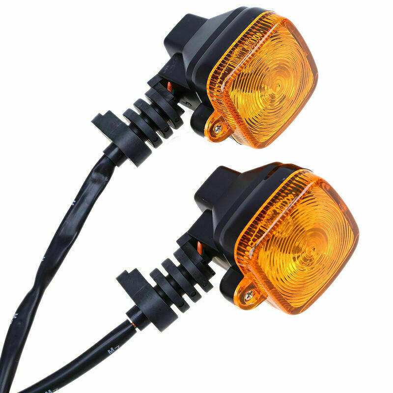 Amber Motorbike Motocross Scooter 12V Turn Signal Indicators Light Blinker Lamp
