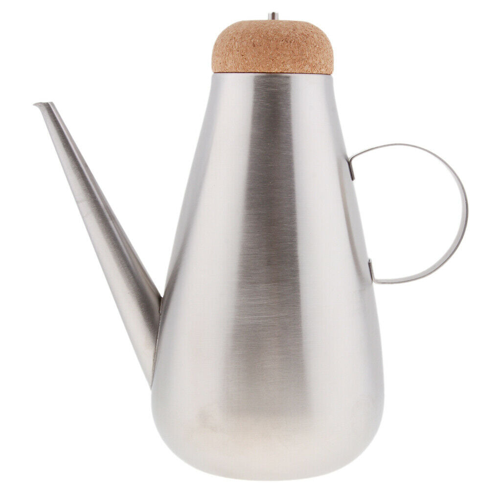 450ml Stainless Steel Olive Oil Can Drizzler Cruet Bottle Dispenser Spout