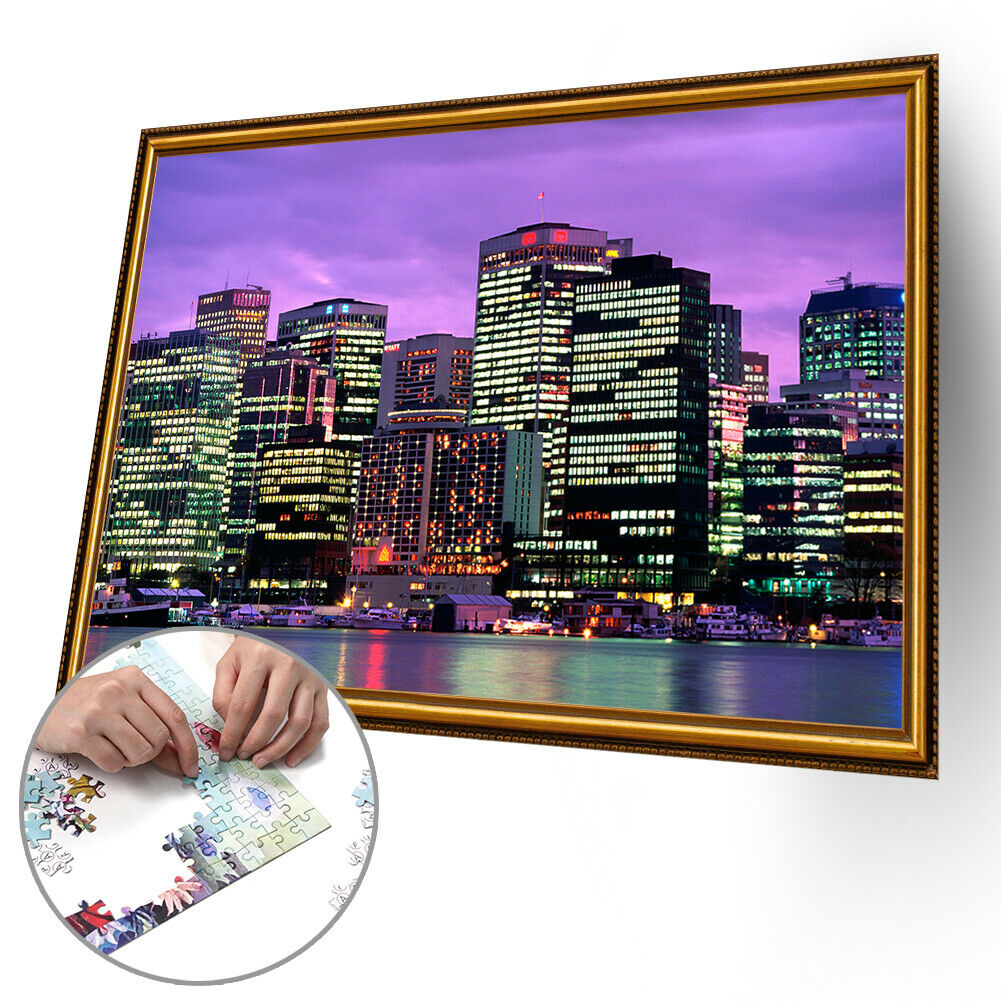 1000pcs DIY Jigsaw Paper Puzzle City by Night Assembling Landscape Pictures @