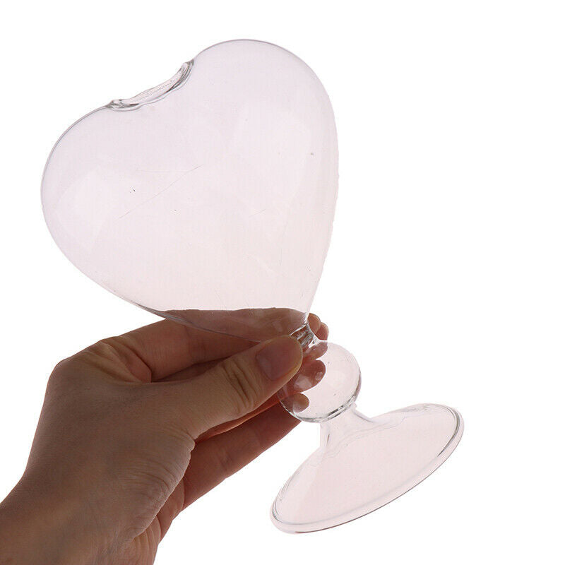 Glass Flower Pots Heart Glass Vase Standing Home Decor Flower Vase Desktop De Qx
