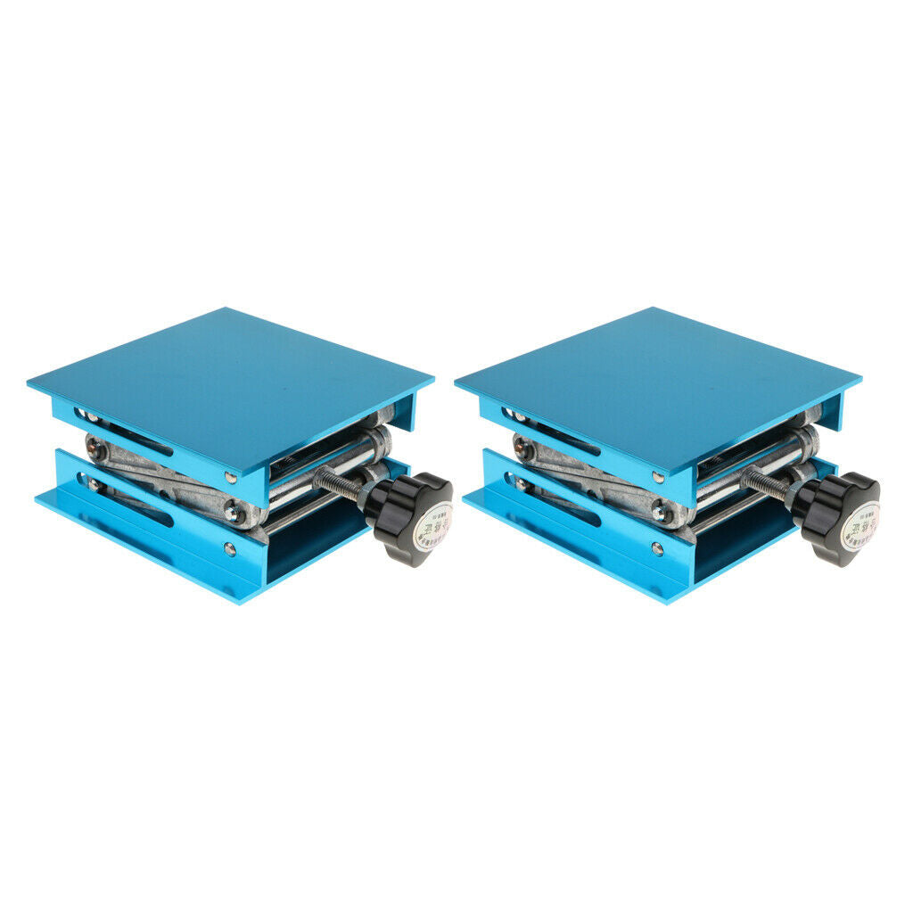 2Pcs Heavy-duty Lab Jack Stand Lift Platform Equipment Load Bearing 5KG
