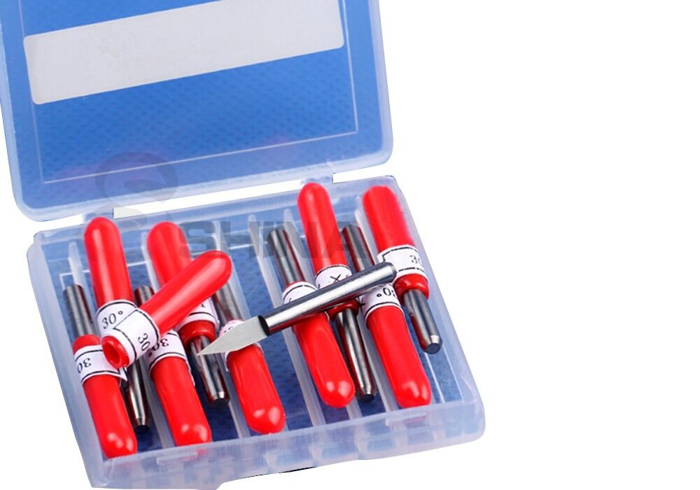 5x 1/8" 3.175mm 20 deg 0.1mm Tungsten Carbide Engraving Bits CNC Router Tool