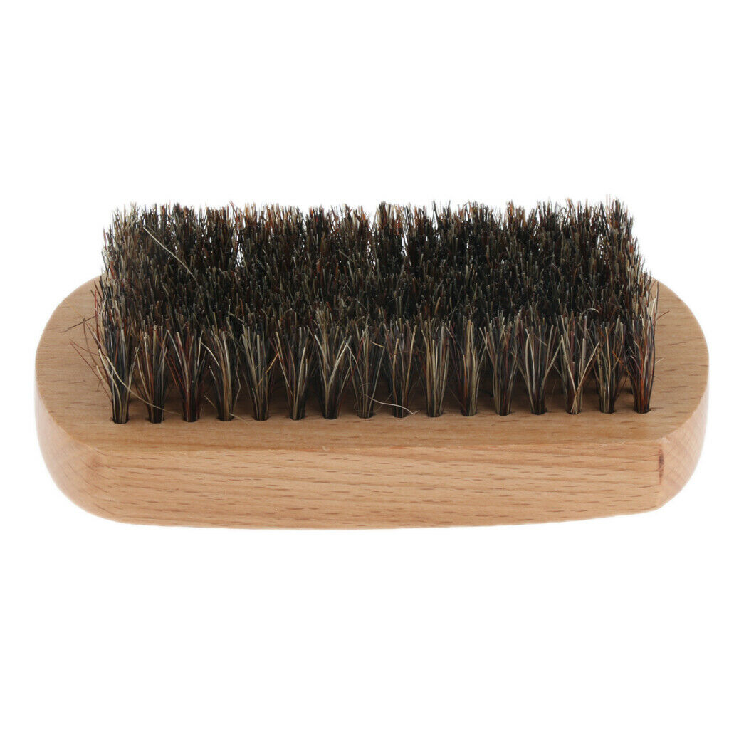 Pocket Wood Beard Brush Mustache Grooming Brush for Salon Barber or Home Use