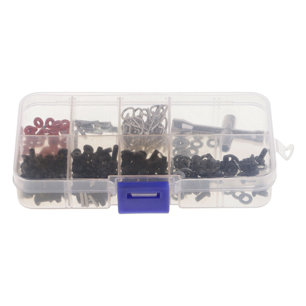 1/set Metal RC Car Flat/Round Nuts & Cross Hex Wrench & Washer For 1/10 HSP