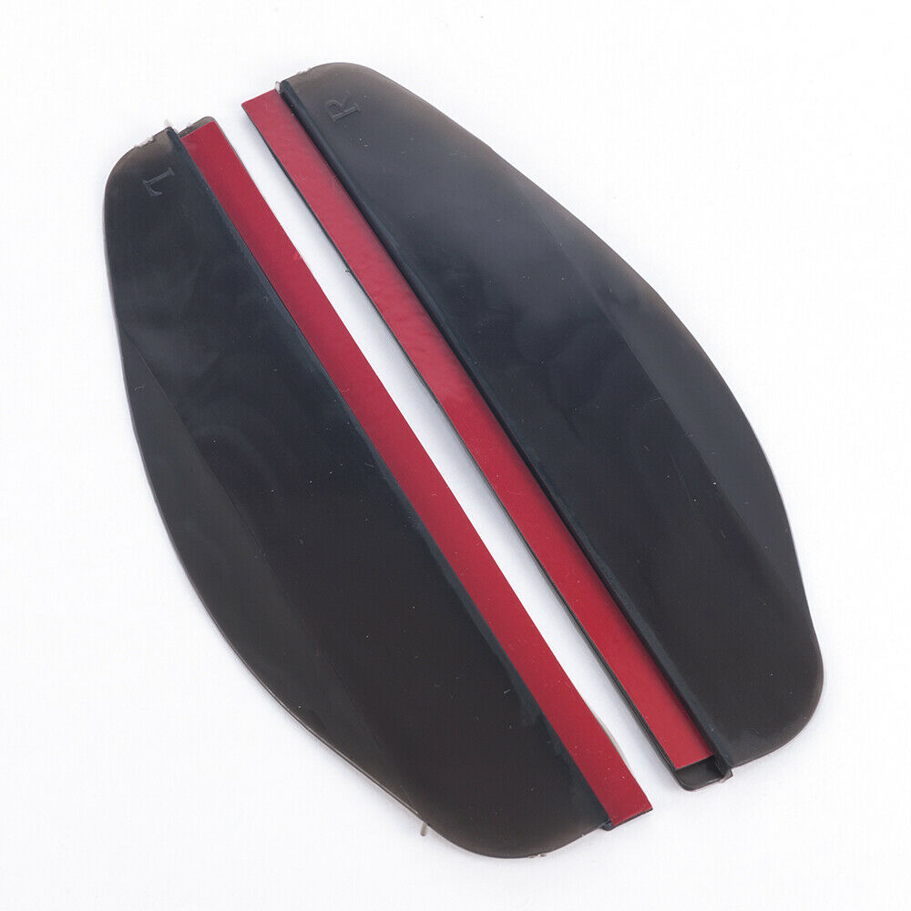 Side Rear Mirror Visor Car Accessories Rain Snow Guard Black Eyebrow 2 Pcs/Kit