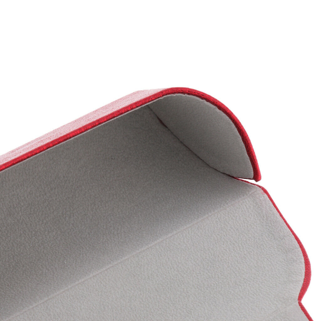 Portable Metal Glasses Pouch Case Eyeglass Sunglass Storage Box Red