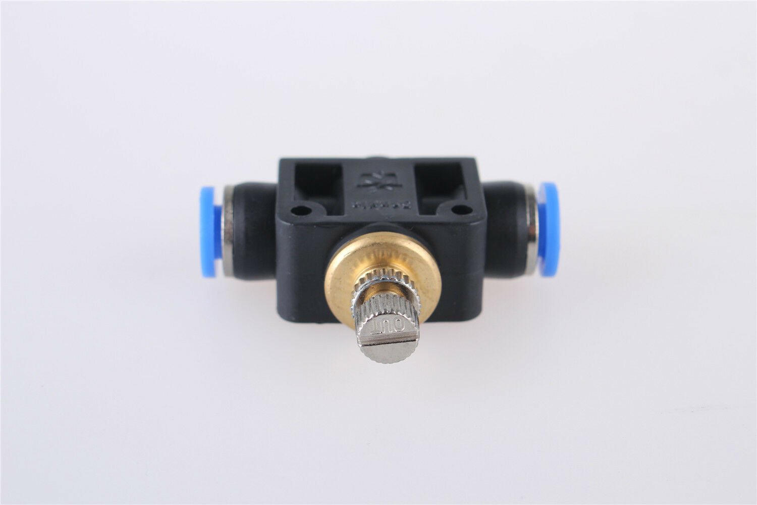 Air Flow Pneumatic Speed Control Valve Tube Outer Diameter 4 Mm PushIn Connector