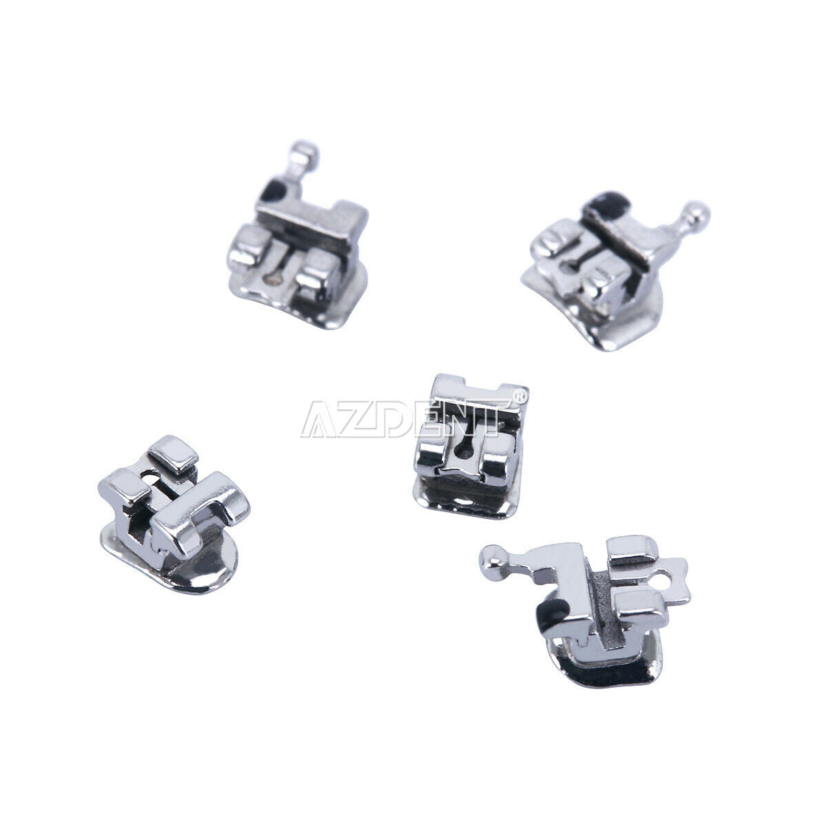 3X AZDENT Orthodontic Dental Self-Ligating Bracket Braces MBT .022 Hooks 3 4 5