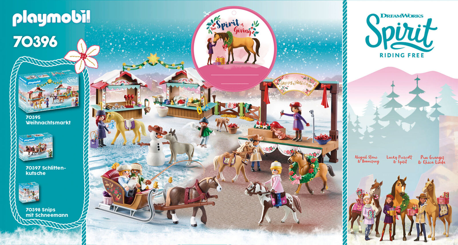 70396 Playmobil DreamWorks SpiritÂ© Christmas Concert Suitable for ages 4 years a