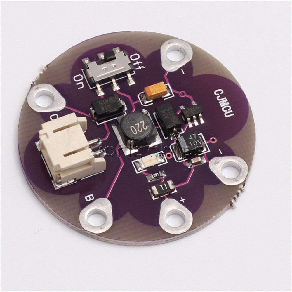 LilyPad LiPower Lithium Battery boost Power step up Battery Module 5V output new