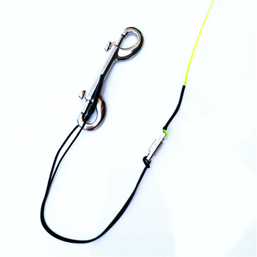 Portable Scuba Dive Finger Spool Reel with 50m Line Bolt Snap for Underwater