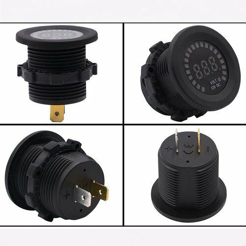 Durable Voltmeter Socket Anti-reverse Short Circuit Protecter for Car Motorcycle