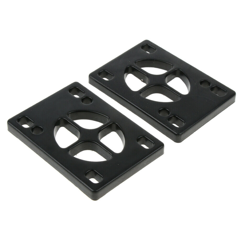 2X 2pcs Skateboard Risers Shock Pad Longboard Shock-proof Mounting Hardware 6mm