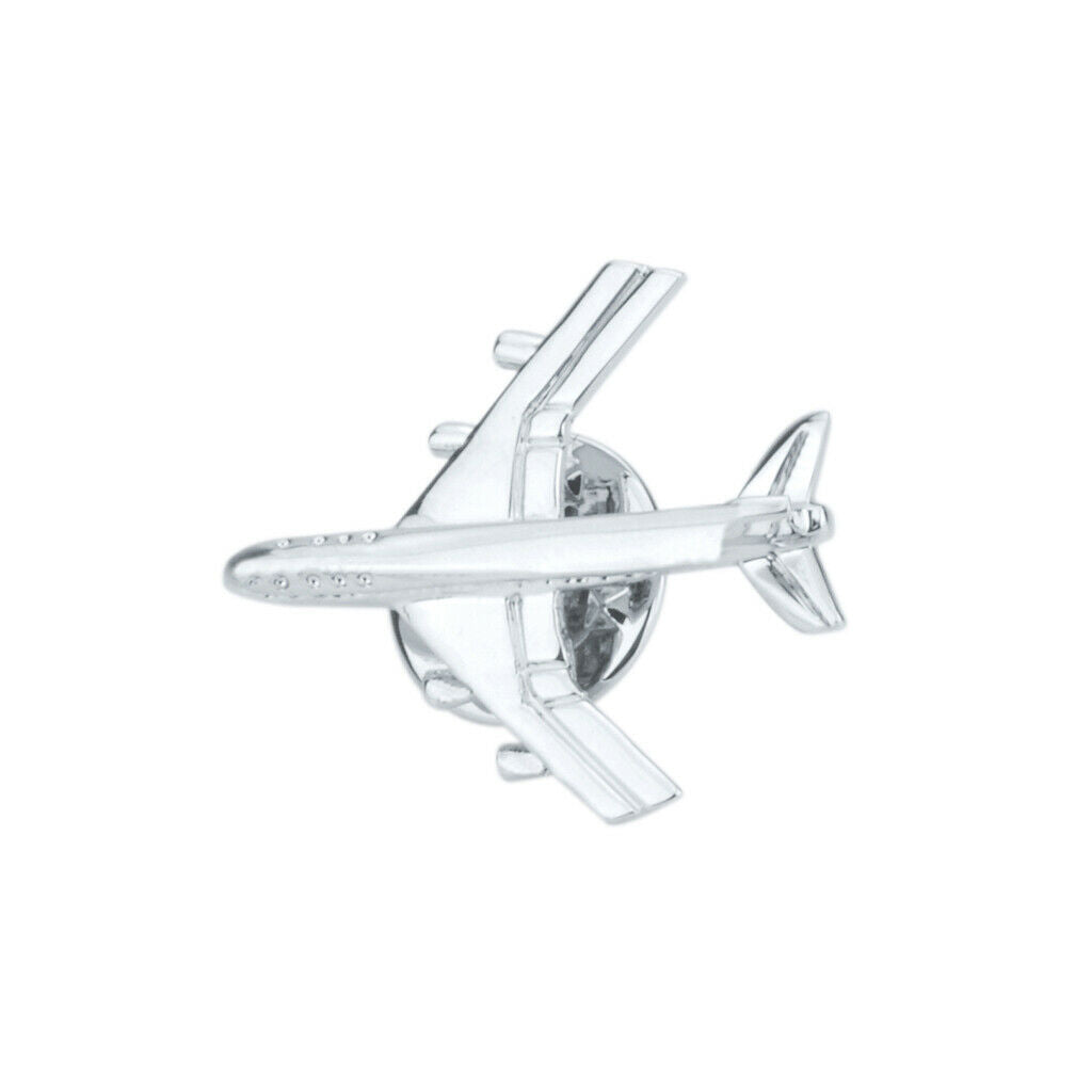 Mens Airplane Brooch Collar Pin Clip Corsage Elegant Wedding Plane Badge