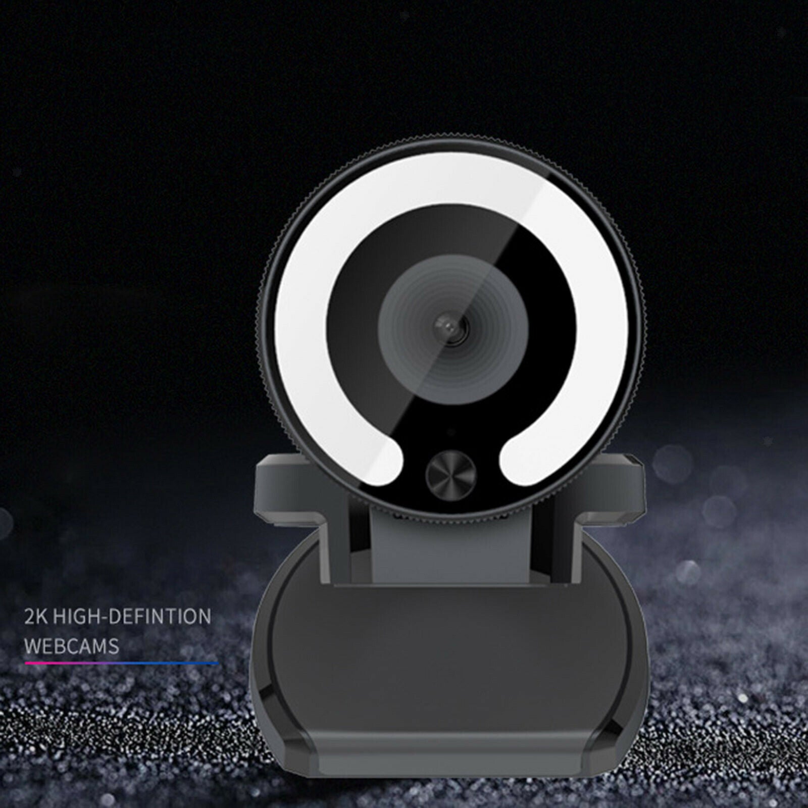 1080P USB2.0 Webcam with Light for Laptop Desktop Computer Streaming Gaming
