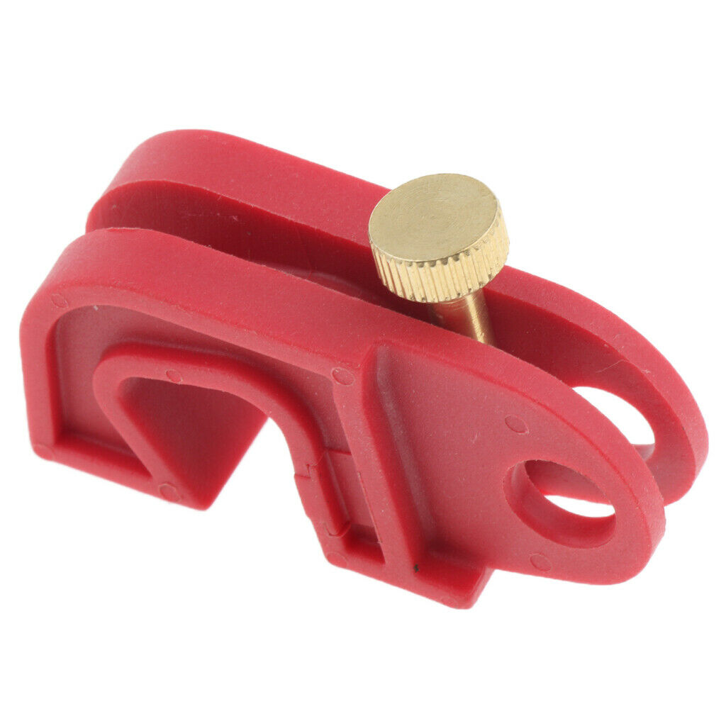 10x Universal Mini Circuit Breaker Fuse Lockout Device w/ Twisted Screw Red