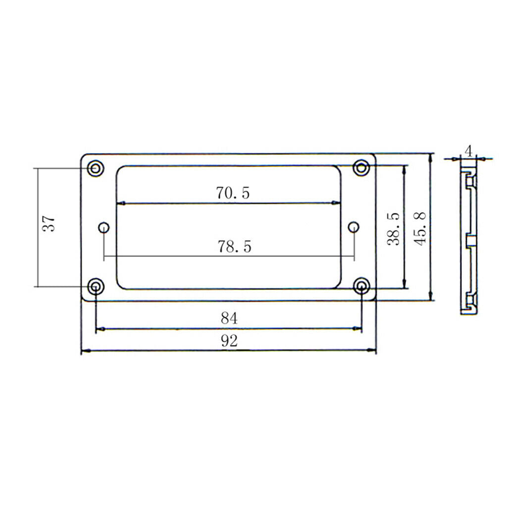 2x Humbucker Pickup Mounting Ring Frame for LP   Electric Guitar Parts