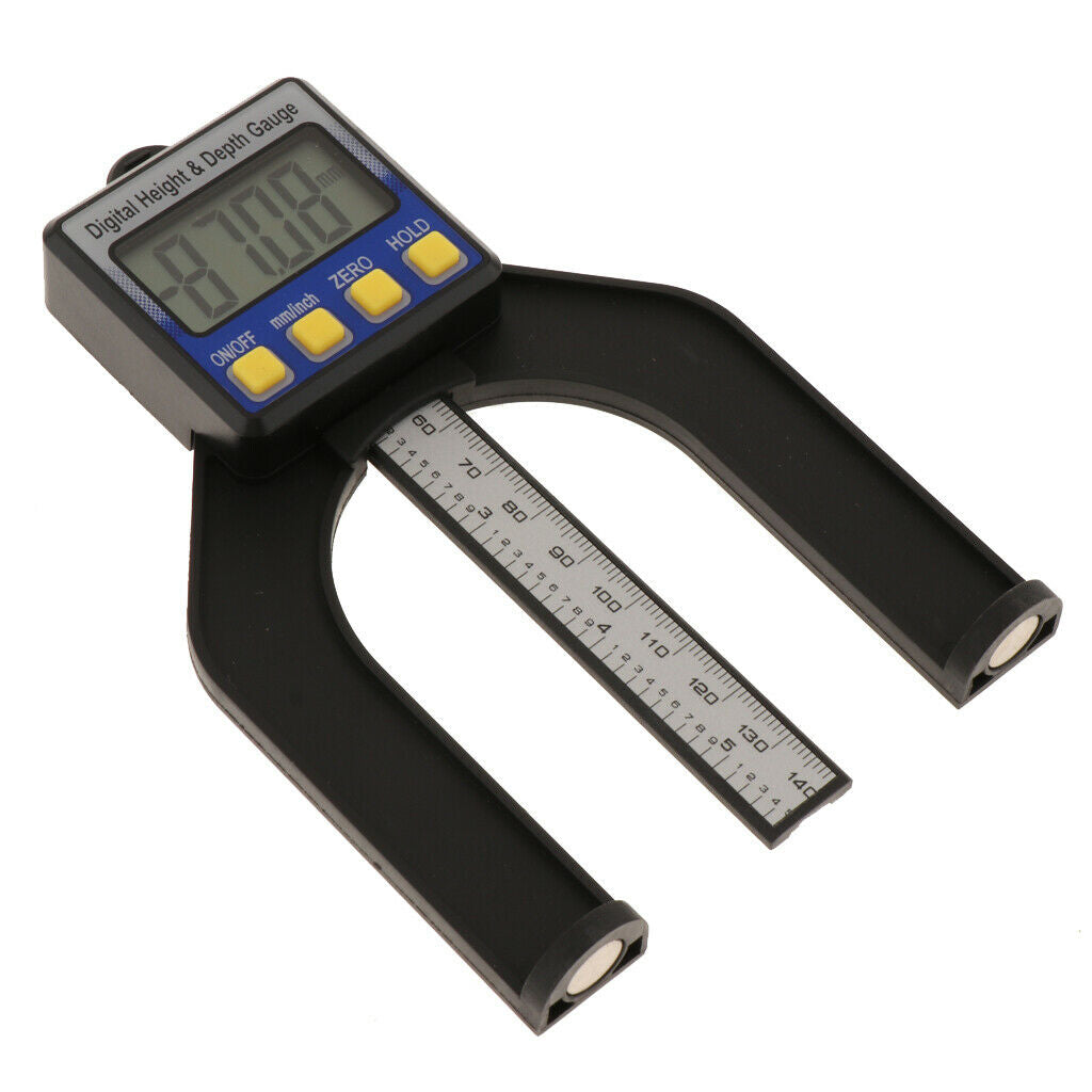 Digital Height Gauge Depth Gauge Magnet Based Digital Display f/Woodworking