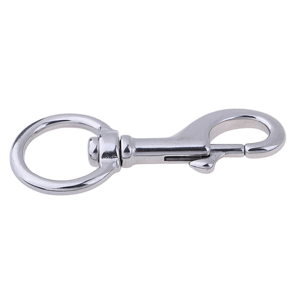 360 degree rotatable stainless steel carabiner hook, key ring hook clip