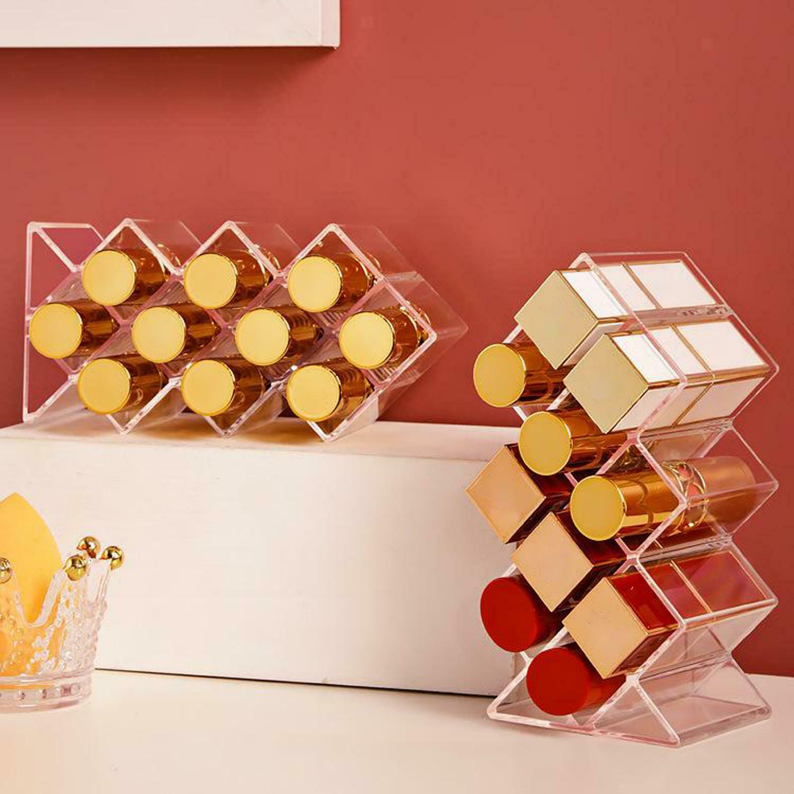 10 Makeup Cosmetic Lipstick Storage Display Stand Rack Holder Organizer Rack