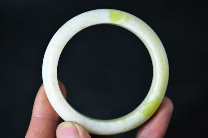 Excellent Chinese natural jade Carved beautiful bracelet bangle AAA++
