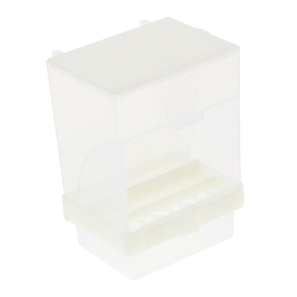 Pet Bird Automatic Feeder Food Feeding Box Parrot Finch Dispenser Cage Perch
