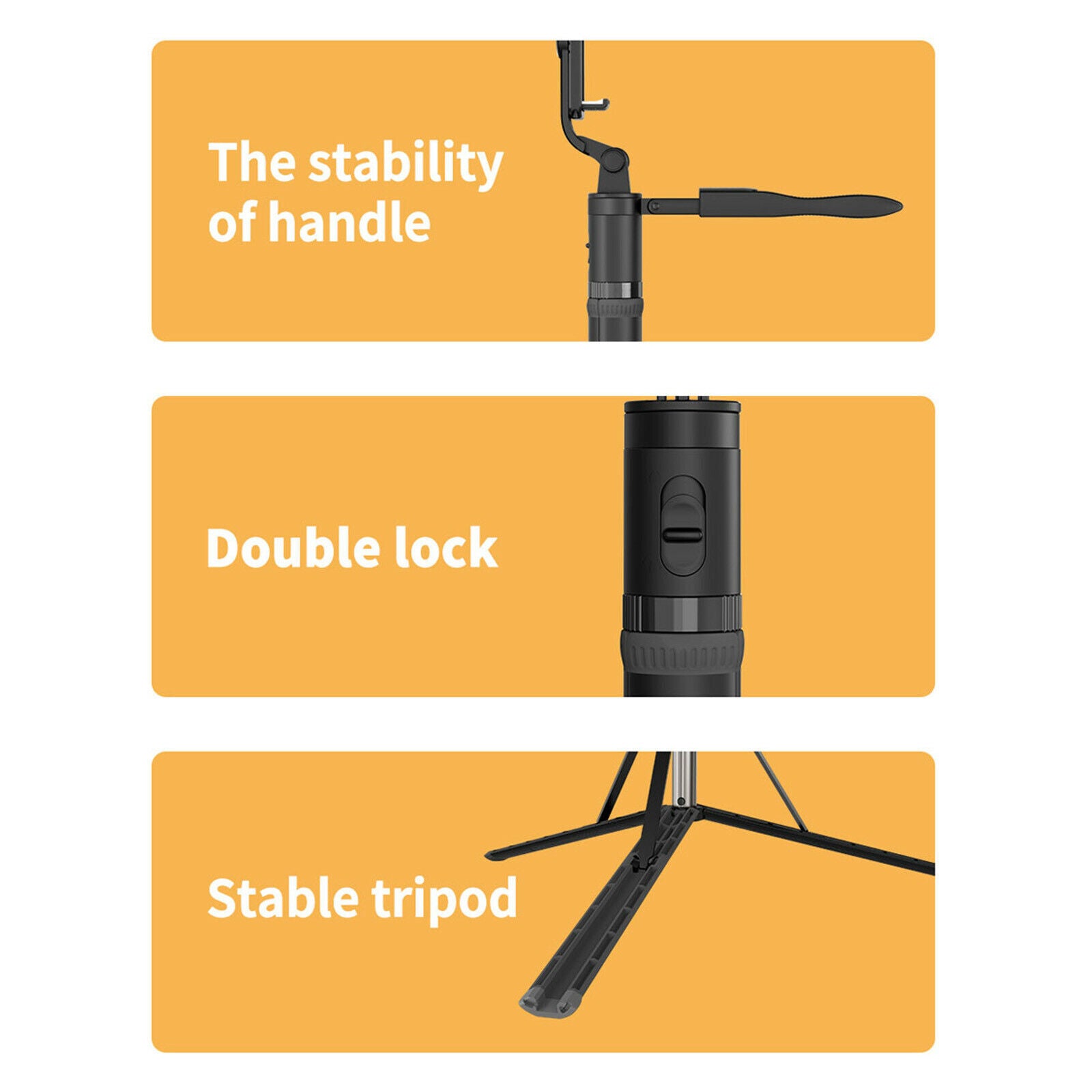 Selfie Stick Tripod Bluetooth Selfie Stick w/Remote Tripod Stand for Phone