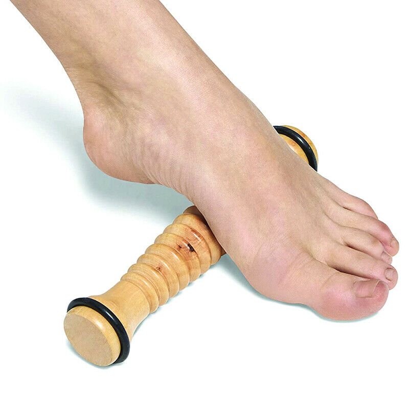 Foot Roller and Porcupine Ball Wood Foot Massage Roller for Plantar FasciitiBDA