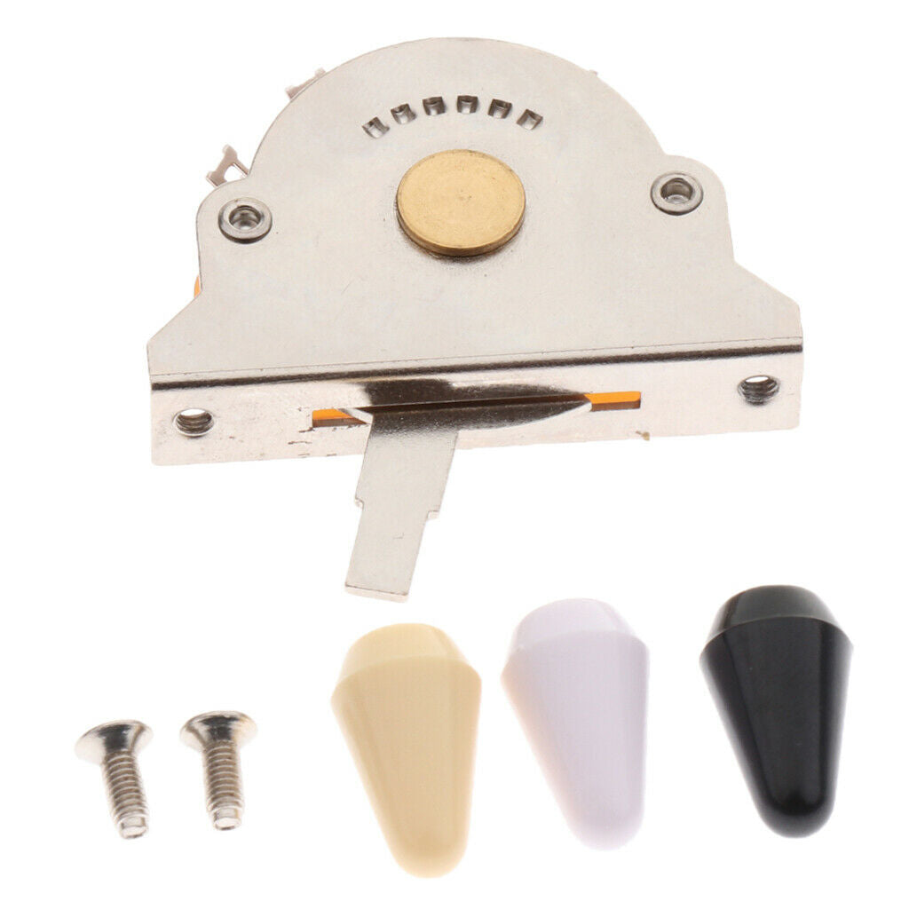 1 Set of Alloy 5 Way Pickup Selector Switches with Tips for  Electric