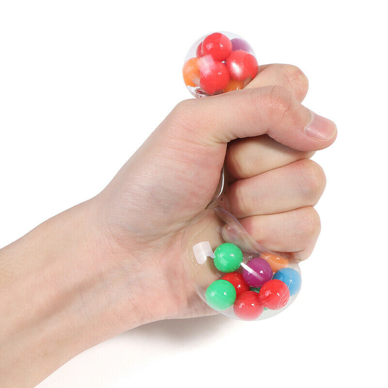 Anti Stress Face Reliever Colorful Ball Autism Mood Squeeze Relief Healthy YXDD