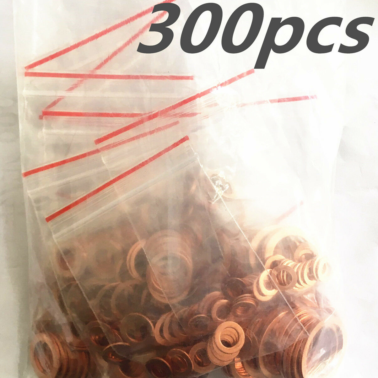 300 X High Quality Car Engines Copper Washers Seal Ring Gasket Hydraulic Fitting