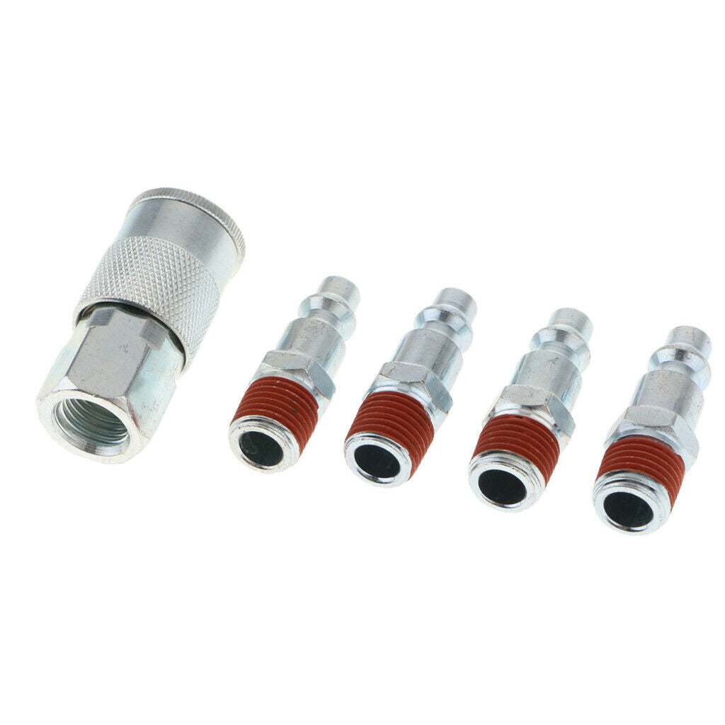 5-part Universal Quick-change Coupling Set 1/4 '' Air Hose Connection