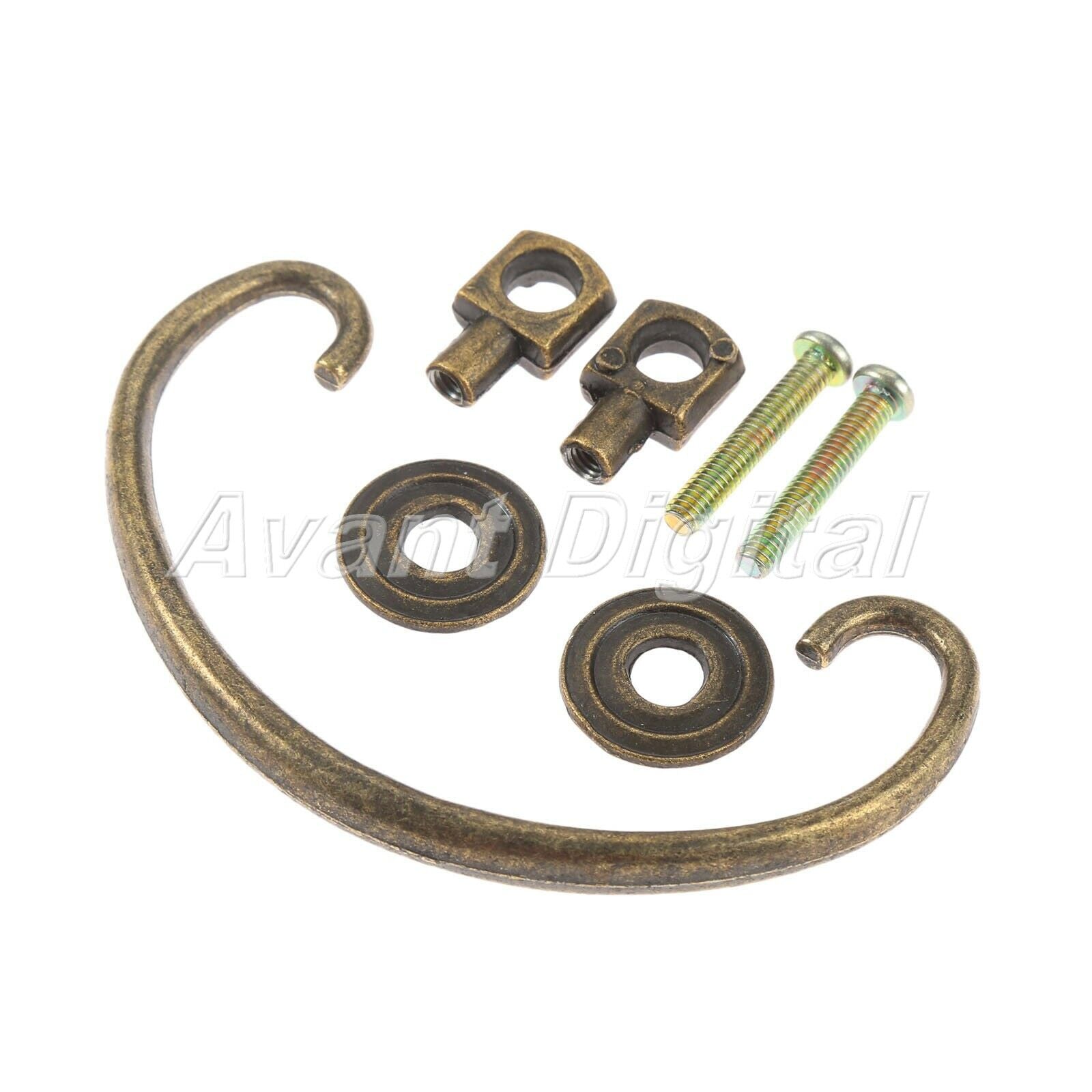 Zinc Alloy Retro Cabinet Drawer Pull Knob Gift Case Jewelry Box Door Handle Ring