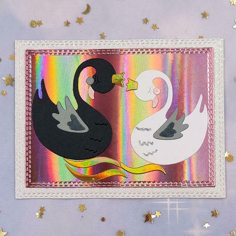 Swan Metal Cutting Dies Stencil DIY Scrapbooking Album Paper Card Template Mold