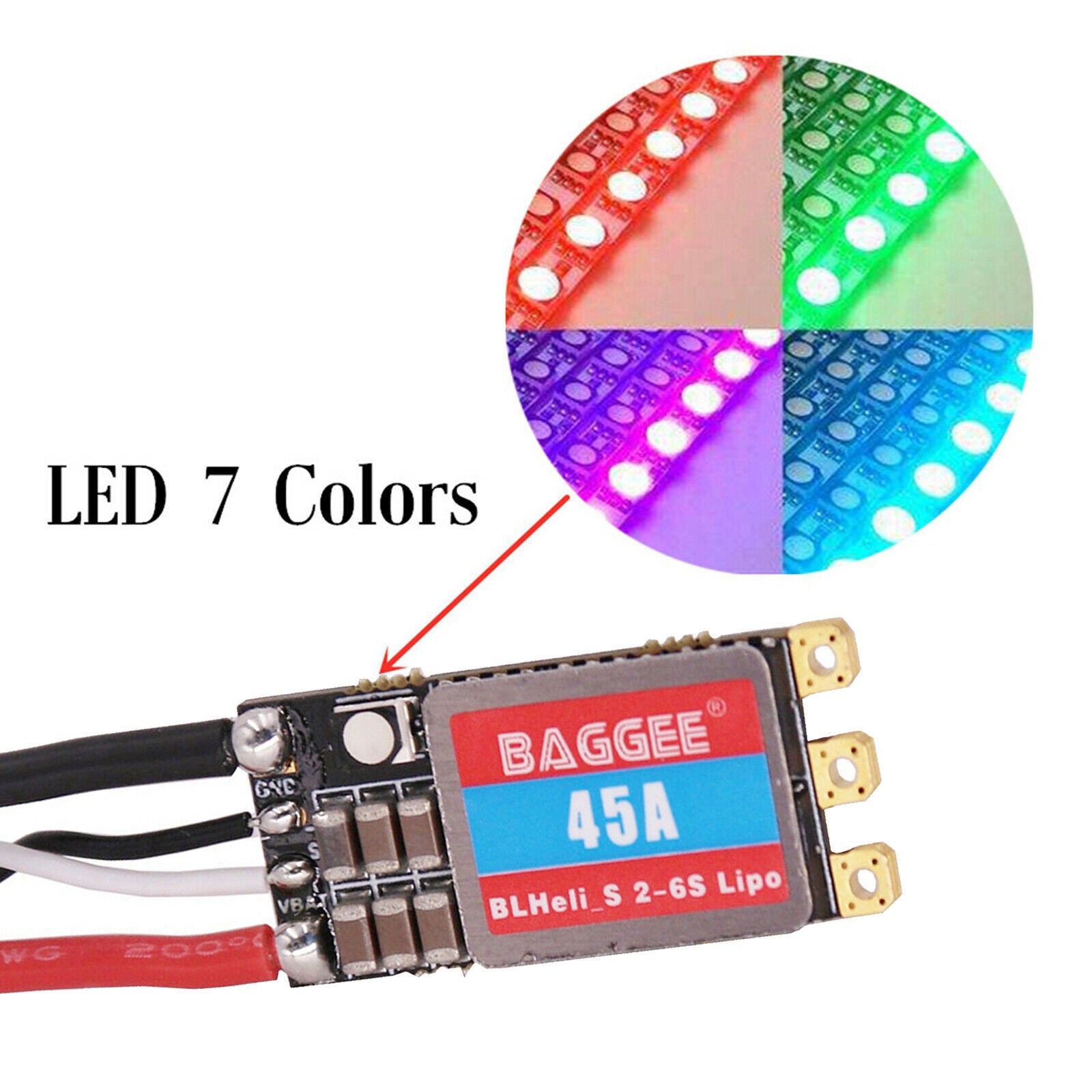BLHeli-S Brushless ESC Support Dshot150/300/600 Oneshot42 Aircraft Accessory 45A