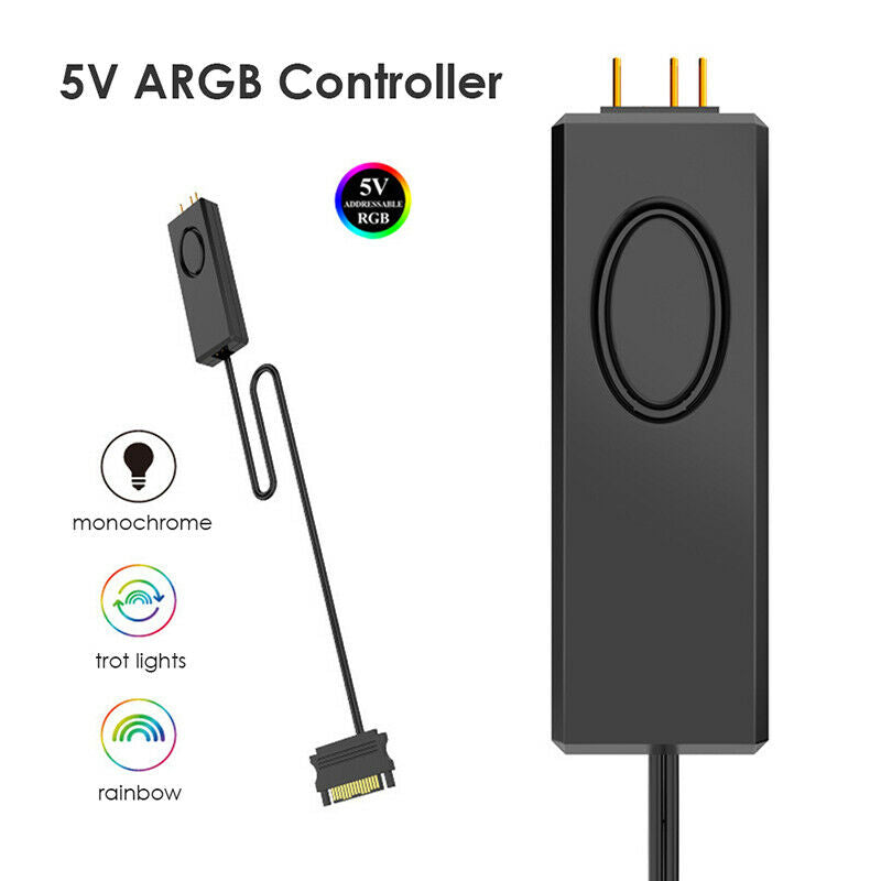 5V ARGB Controller SATA Pin Power Supply Desktop Computer Remote Contr.l8