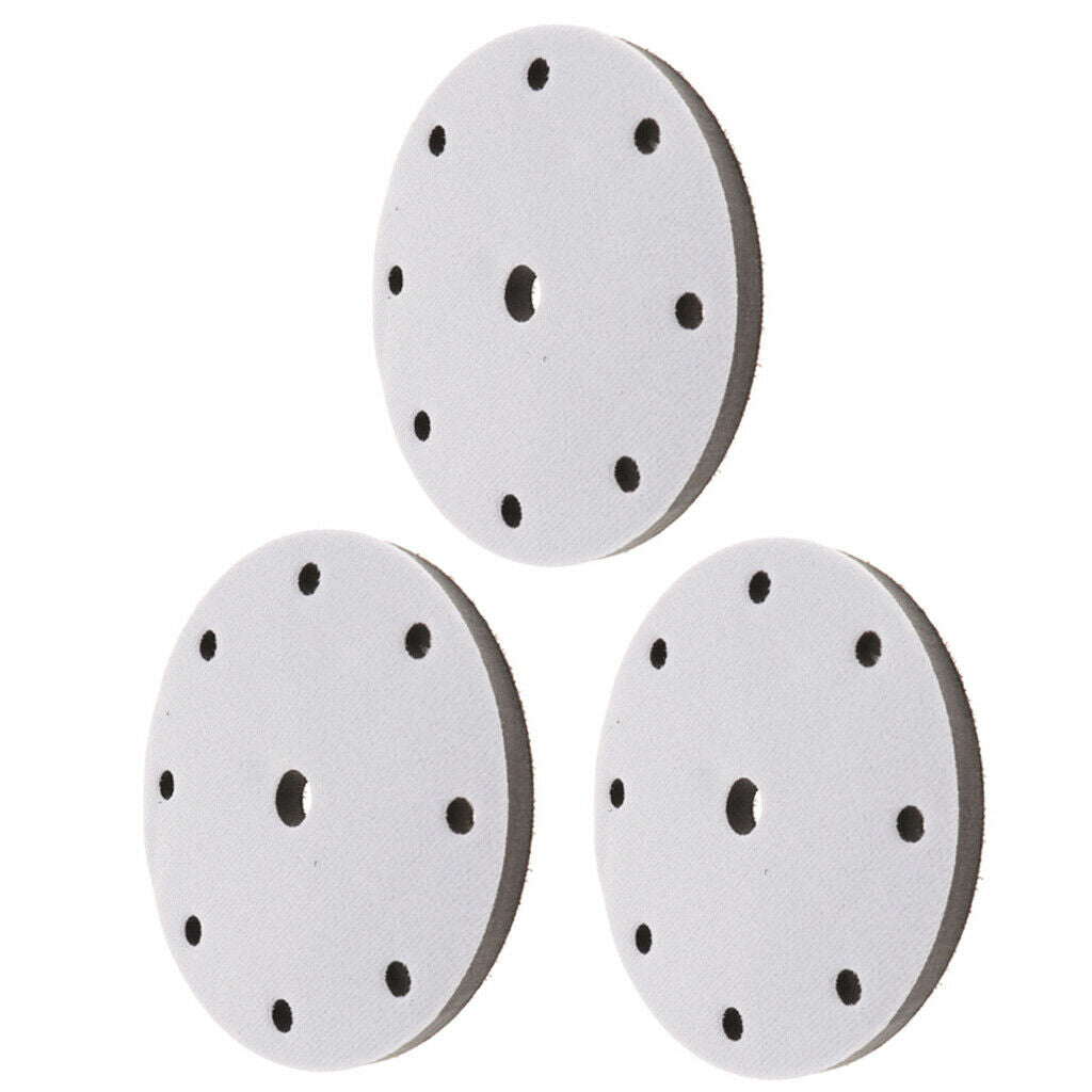 3 Pieces 6-Inch 9 Holes Low Density Soft Sponge Surface Protection Interface