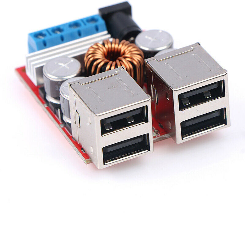 8V-35V to 5V 8A Power Supply Depressurization Module 4 port USB Output Charg TL